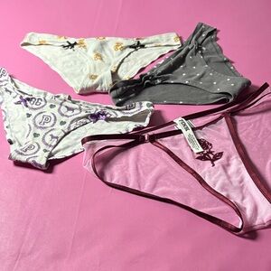 PINK Victoria's Secret Panties Set - White, Gray, Purple, Pink